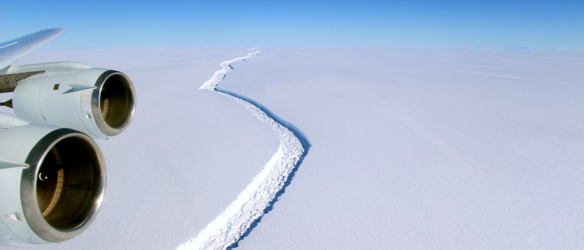 Flug über den Eisriss Flug über den Eisriss