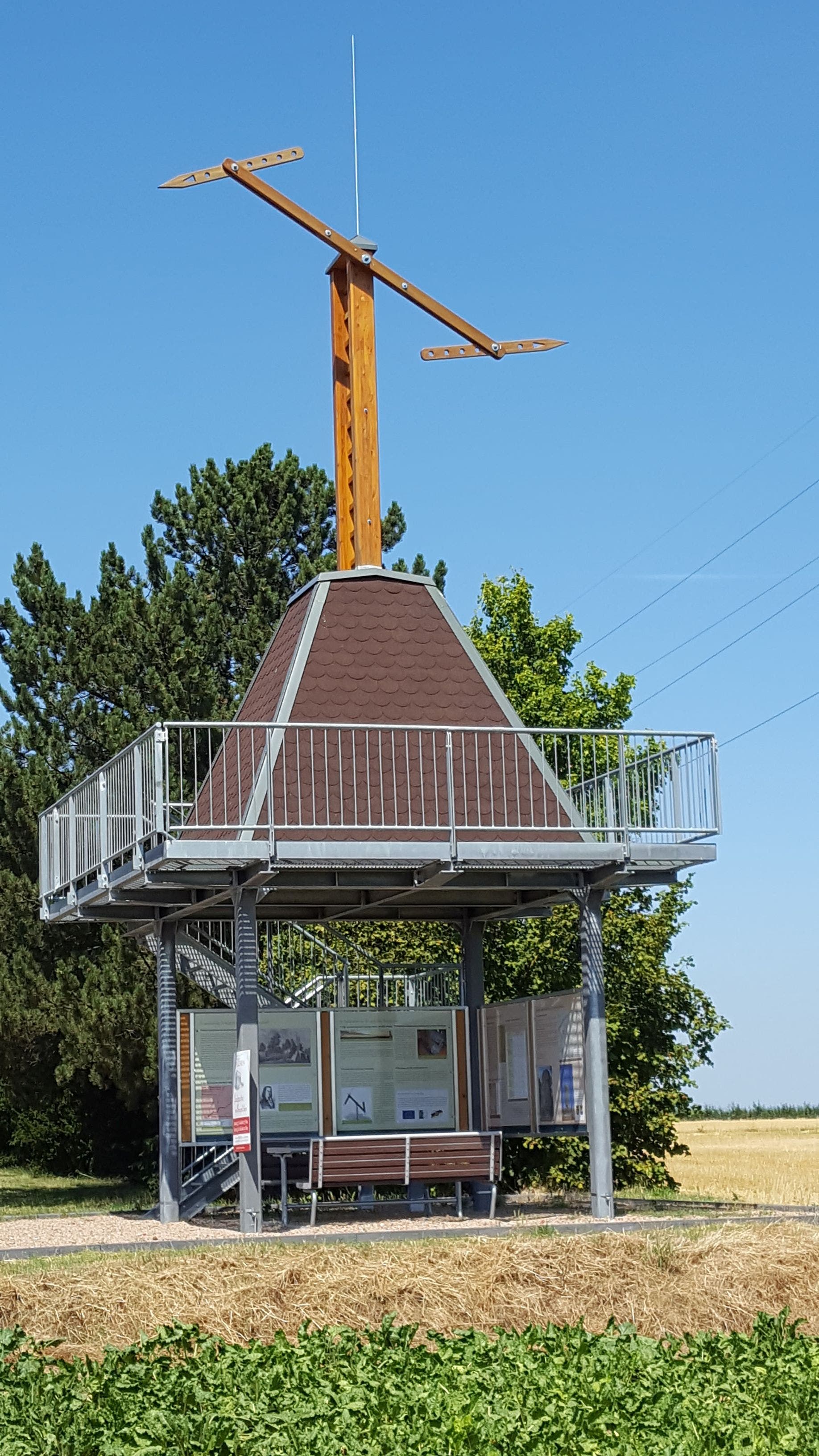Nachbau einer Telegrafenstation in Elsheim