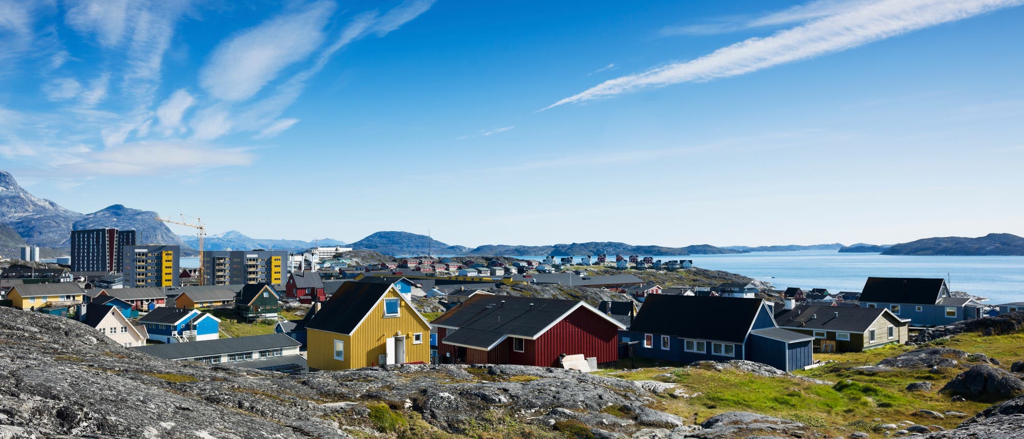 Die grönländische Inselhauptstadt Nuuk erlebte einige Hitzewellen dieses Jahr Die grönländische Inselhauptstadt Nuuk erlebte einige Hitzewellen dieses Jahr