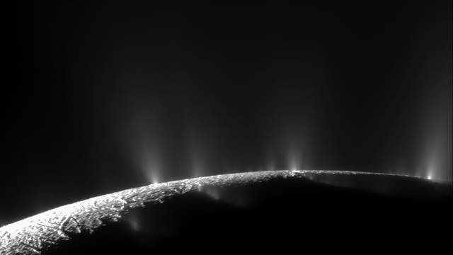 Vulkanische Aktivität auf Enceladus