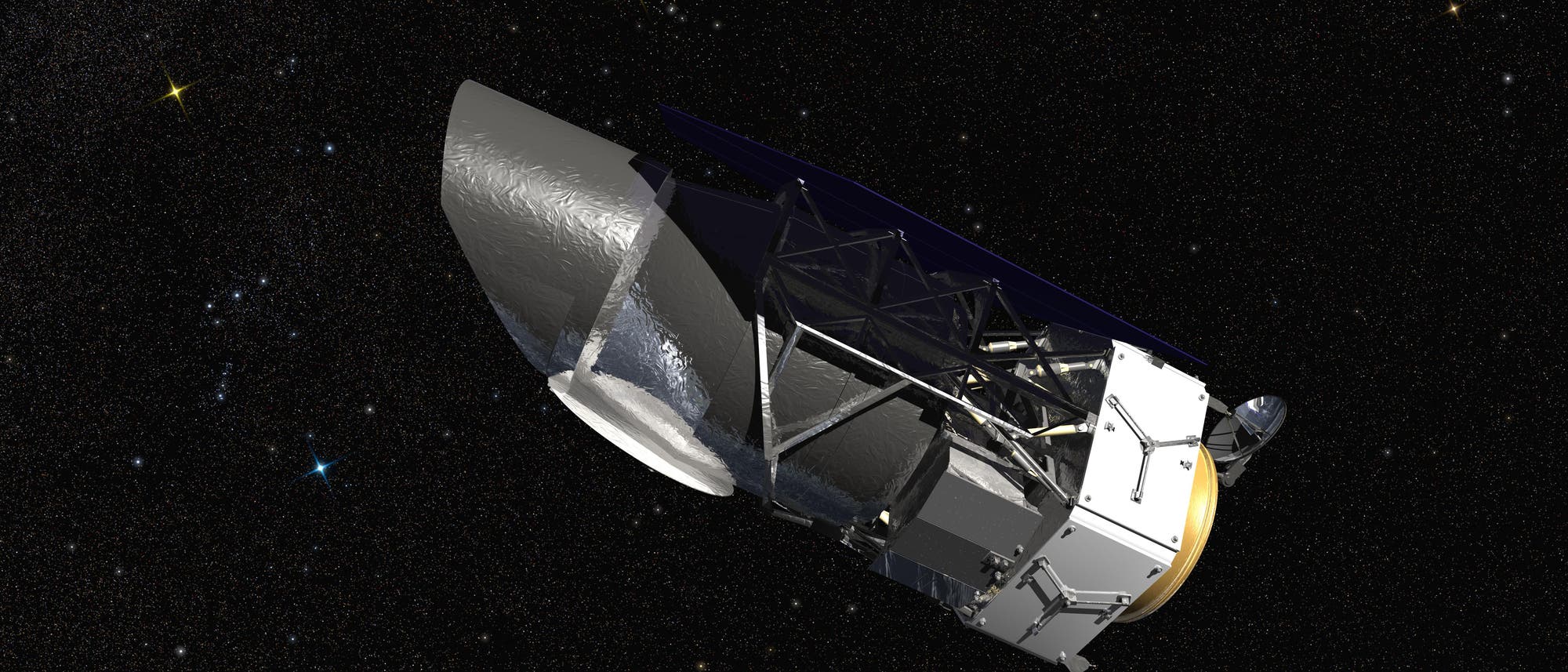 Das Weltraumteleskop WFIRST (Künstlerische Darstellung) Das Weltraumteleskop WFIRST (Künstlerische Darstellung)