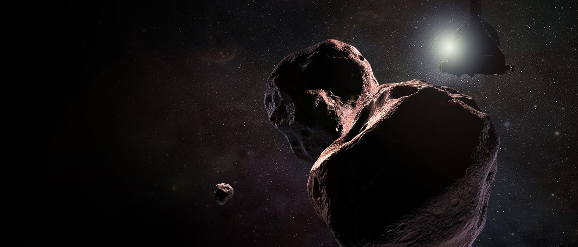 Ein Asteroid schwebt durch das All. Ein Asteroid schwebt durch das All.