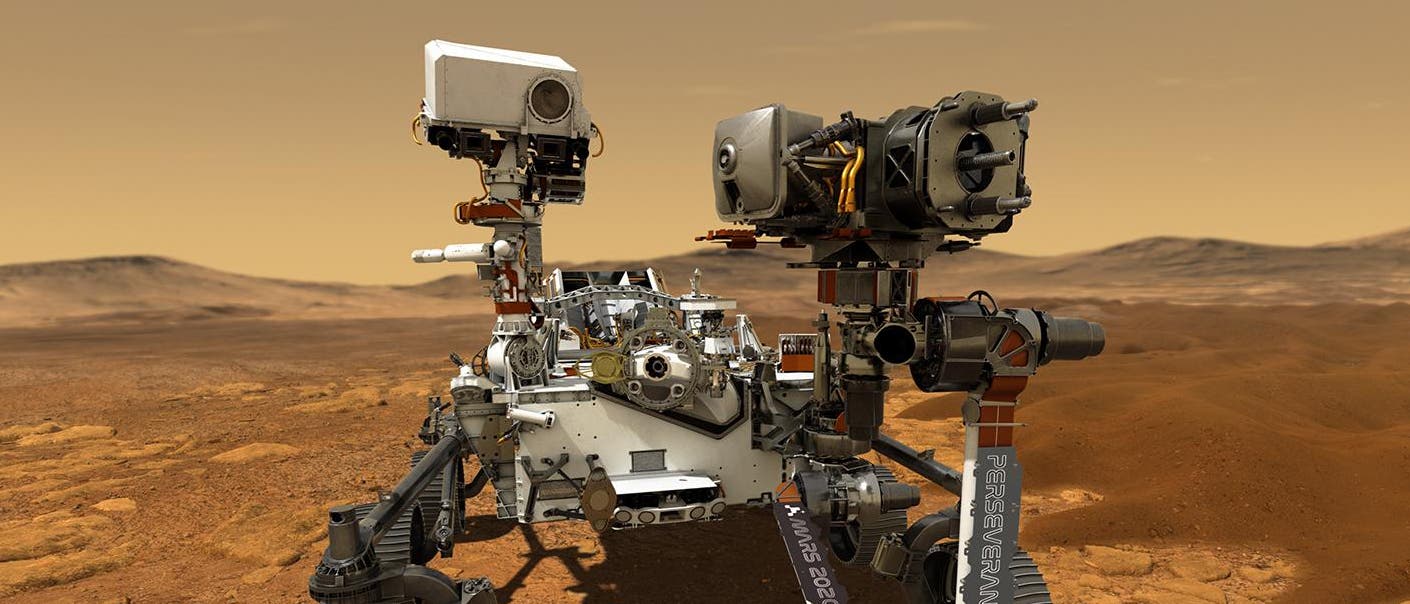 Der Mars-Roboter »Perseverance« (auf Deutsch: Beharrlichkeit) soll 2020 starten. Der Mars-Roboter »Perseverance« (auf Deutsch: Beharrlichkeit) soll 2020 starten.
