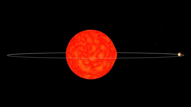 Der Exoplanet Kepler 91b (künstlerische Darstellung)