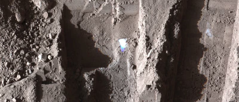 Eines der letzten Bilder der Marssonde Phoenix Eines der letzten Bilder der Marssonde Phoenix