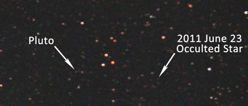 Zwergplanet Pluto im Sternbild Schütze Zwergplanet Pluto im Sternbild Schütze