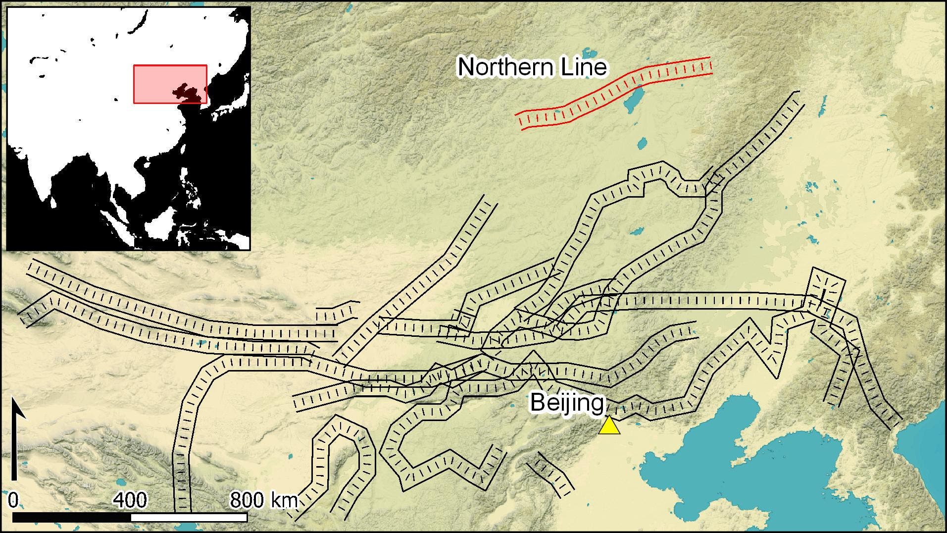 Abschnitte der Chinesischen Mauer