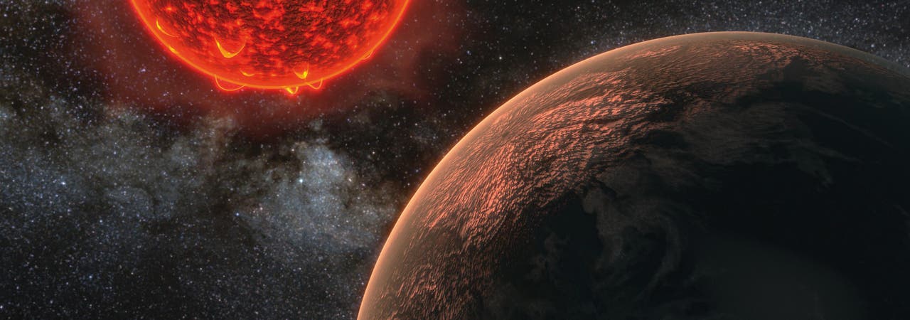 Künstlerische Darstellung des Planeten von Proxima Centauri