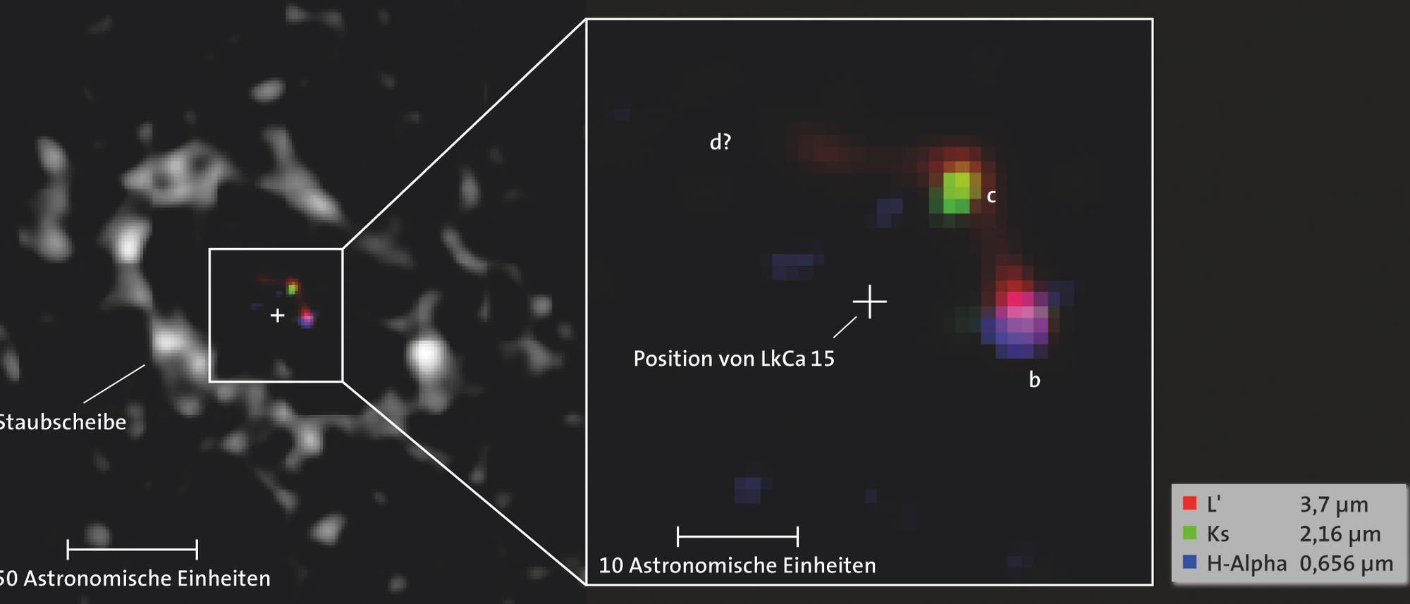 Staubscheibe und Planeten um LkCa15 Staubscheibe und Planeten um LkCa15