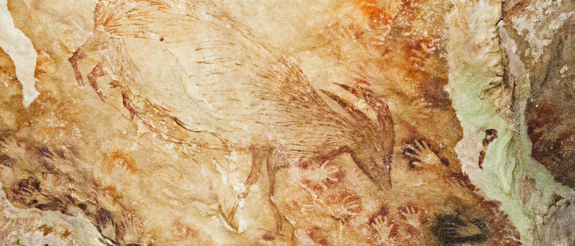 Felsbild Maros-Höhlen in Sulawesi Felsbild Maros-Höhlen in Sulawesi
