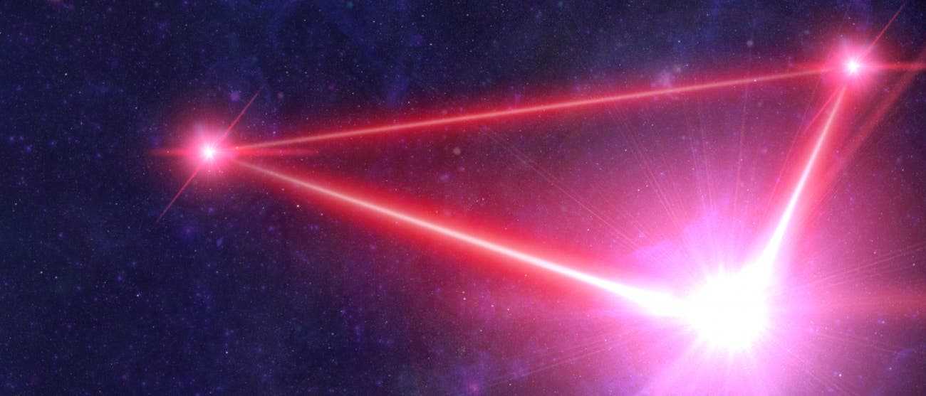 Laser-Dreieck LISA Laser-Dreieck LISA
