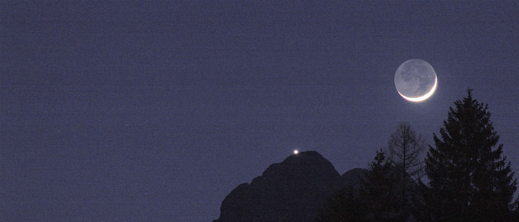 Venus und Mond Venus und Mond