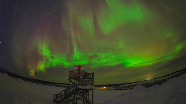 Polarlichter über Finnland
