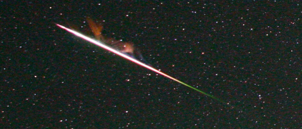 Perseid mit Rauchspur Perseid mit Rauchspur