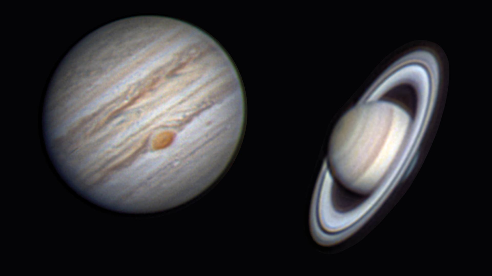 Jupiter und Saturn im Sommermonat Spektrum der Wissenschaft