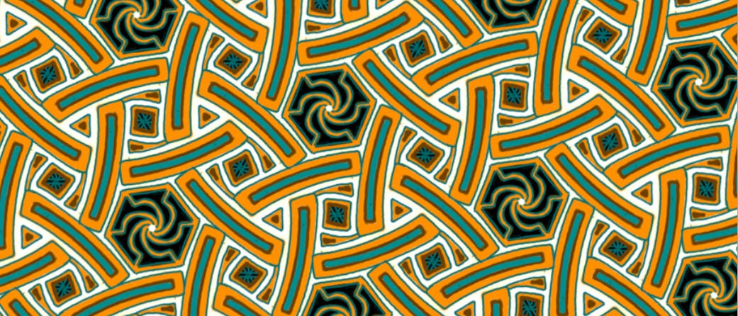 Euklidisches Ornament der Gruppe p6 Euklidisches Ornament der Gruppe p6