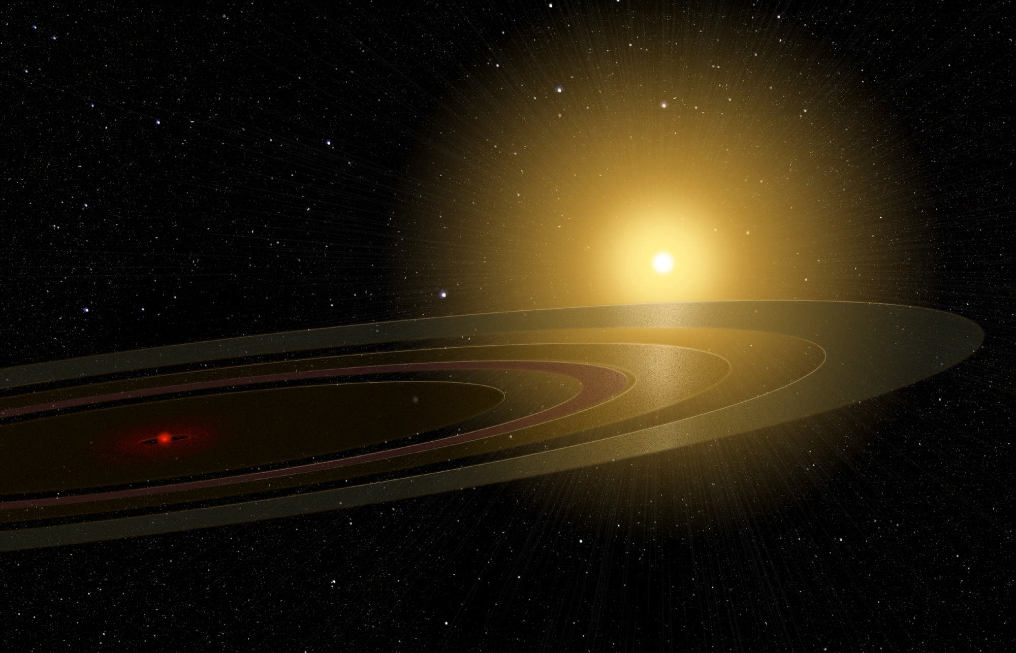 Exoplanet mit Saturnringen?