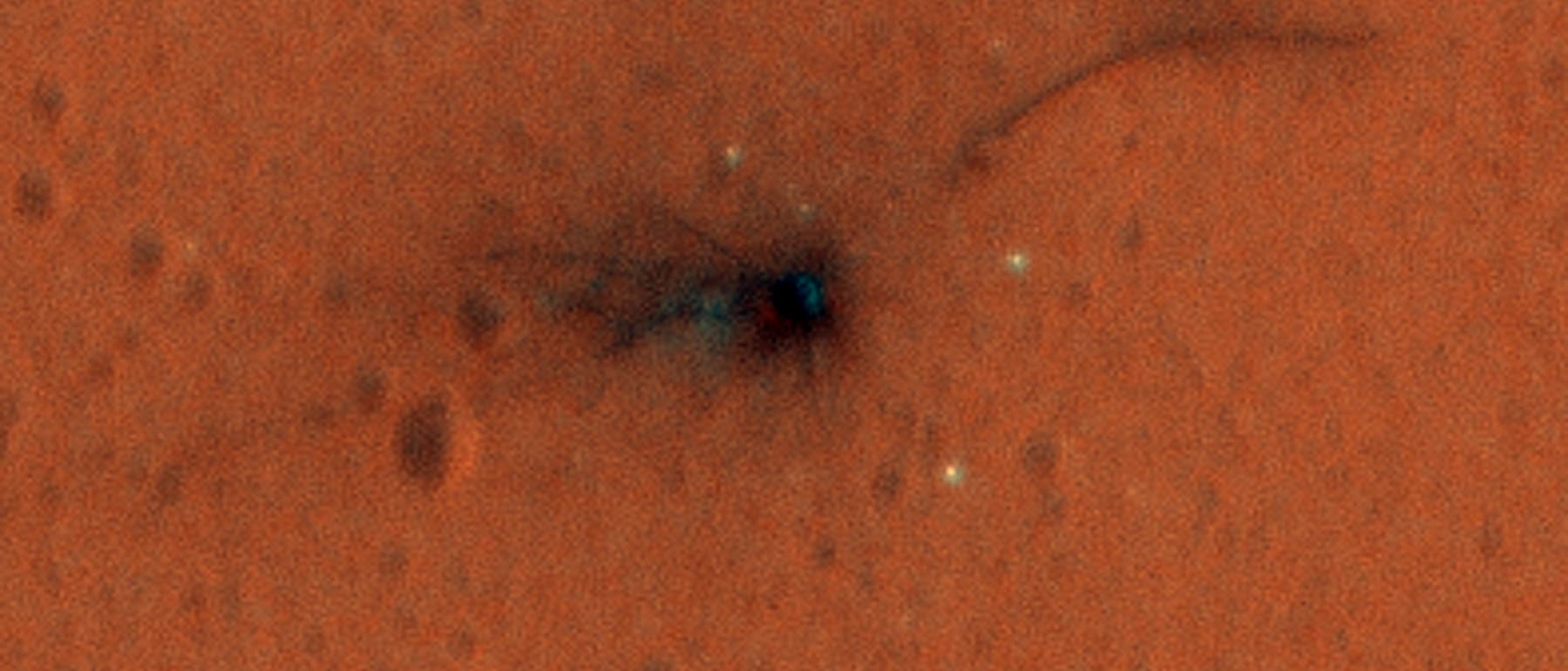 Die Absturzstelle des ESA-Marslanders Schiaparelli Die Absturzstelle des ESA-Marslanders Schiaparelli