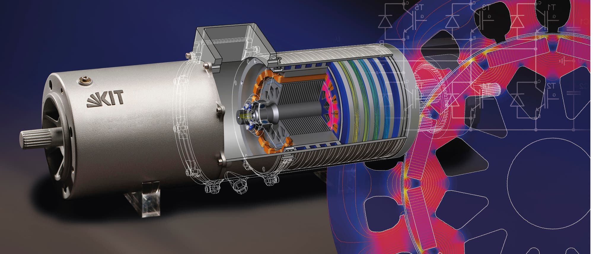 Um Elektroantriebe zu verbessern, simulieren die Konstrukteure im Computer detailliert, wie sich die Magnetfelder, die elektronischen Schaltungen und die Materialien verhalten. Um Elektroantriebe zu verbessern, simulieren die Konstrukteure im Computer detailliert, wie sich die Magnetfelder, die elektronischen Schaltungen und die Materialien verhalten.