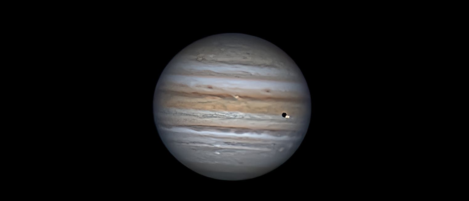 Jupiter mit Mond Jupiter mit Mond