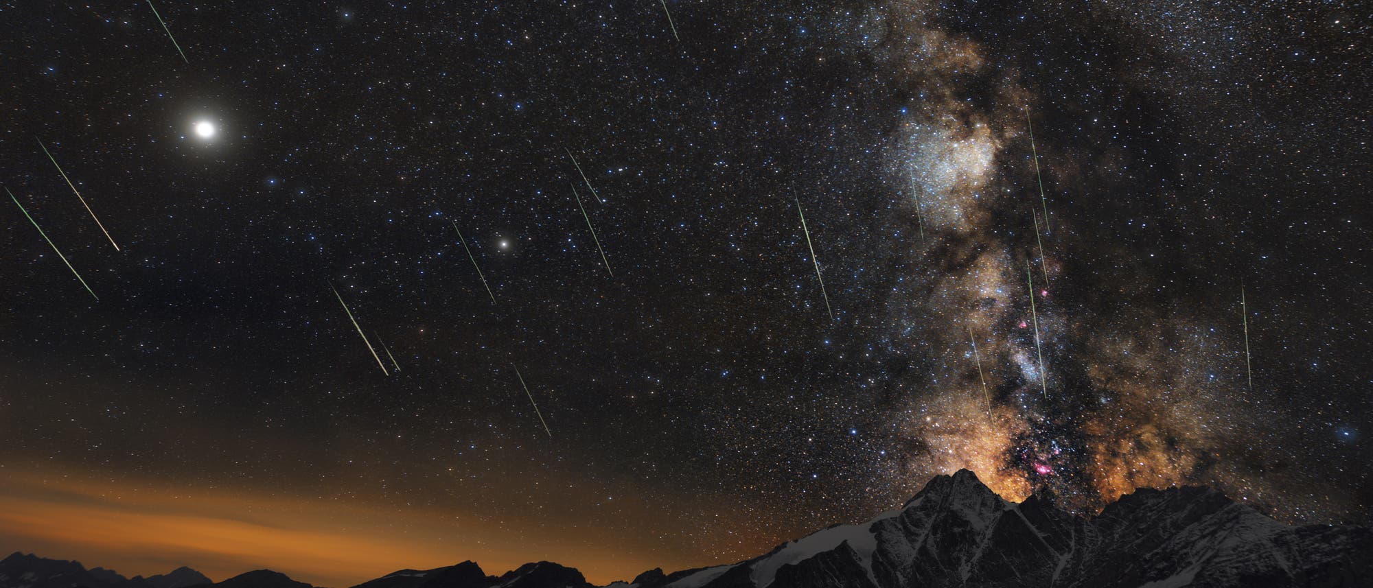 Perseiden über dem Großglockner Perseiden über dem Großglockner