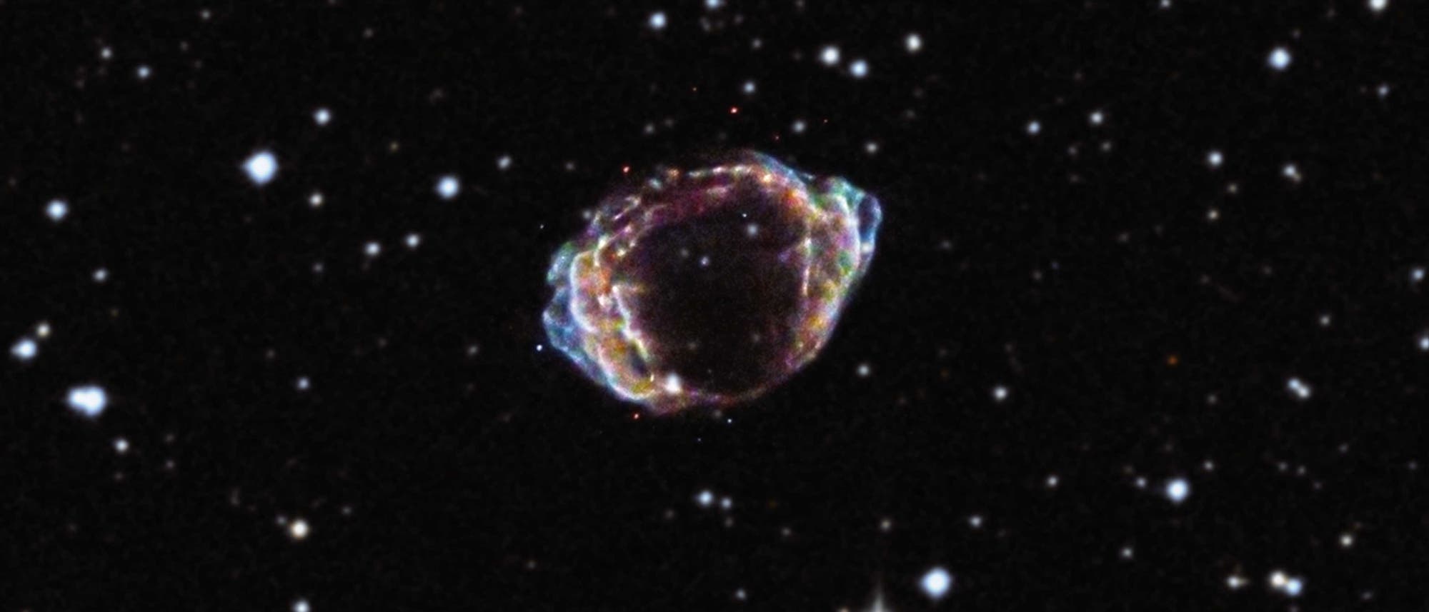 Der Supernova-Überrest G1.9+0.3 im Sternbild Schütze 