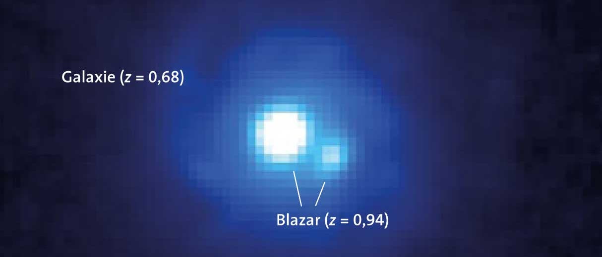 Der Blazar B0218+357 Der Blazar B0218+357