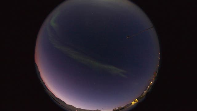 24-Stunden-Aufnahme der Polarnacht auf Spitzbergen