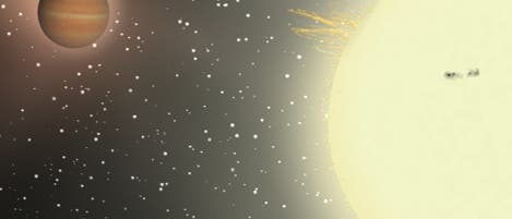 TrES-4 und seine Sonne TrES-4 und seine Sonne