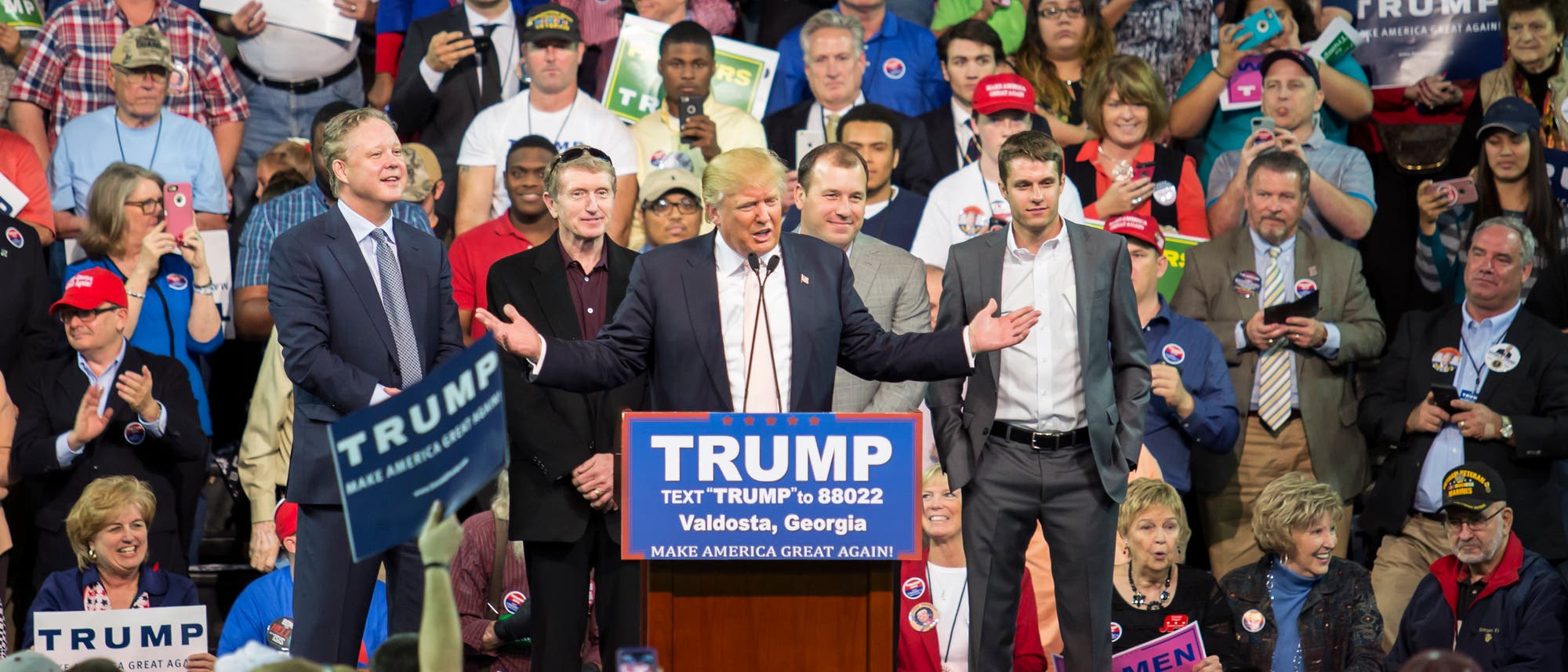 Donald Trump auf einer Wahlveranstaltung in Georgia Donald Trump auf einer Wahlveranstaltung in Georgia