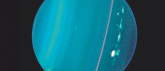 Uranus im Blick des Keck-Teleskops (Infrarotaufnahme) Uranus im Blick des Keck-Teleskops (Infrarotaufnahme)
