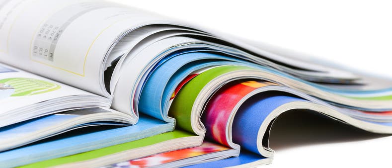 Zeitschriftenstapel Zeitschriftenstapel