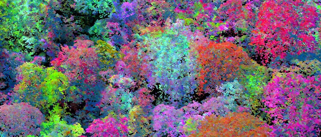 Das Bild zeigt einen schön bunten Ausschnitt aus der chemischen Karte von Asner et al. Das Bild zeigt einen schön bunten Ausschnitt aus der chemischen Karte von Asner et al.