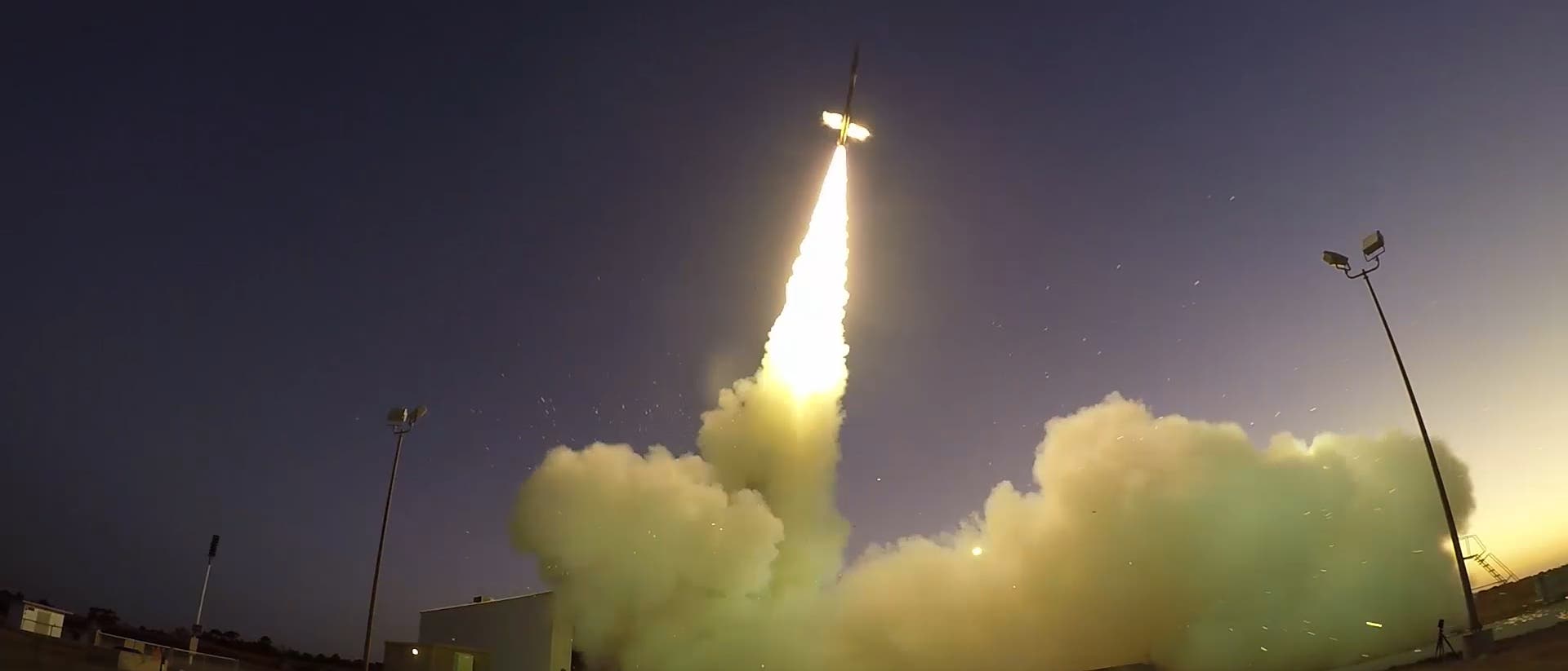 Start der Black-Brant-9-Rakete Start der Black-Brant-9-Rakete