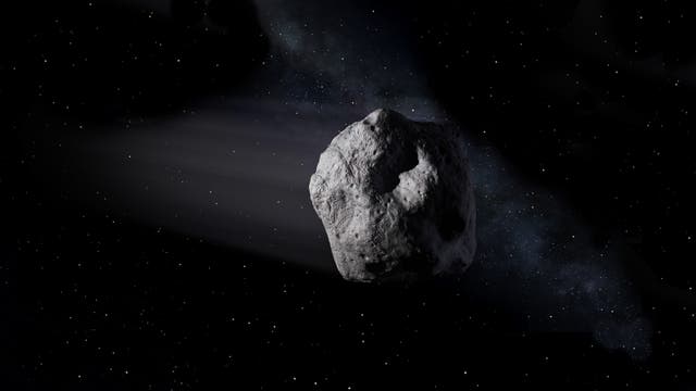 lllustration eines Asteroiden im All