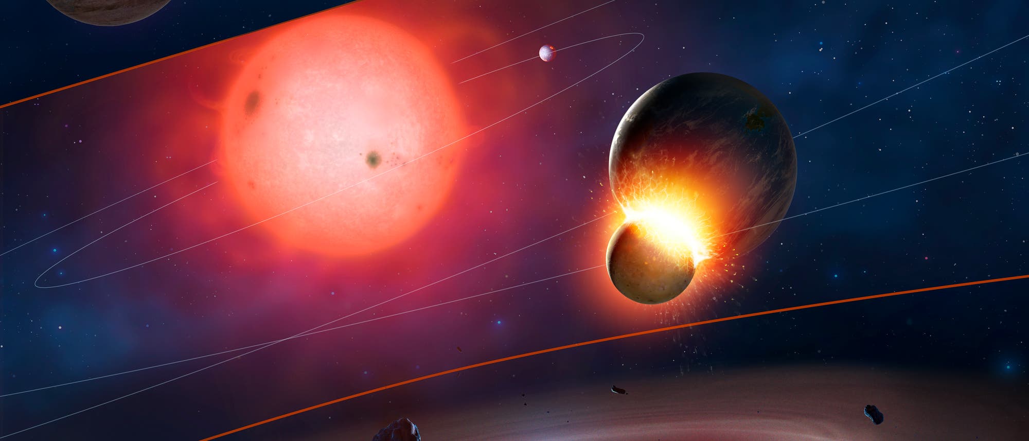 Planetenreste um Weißen Zwerg Planetenreste um Weißen Zwerg