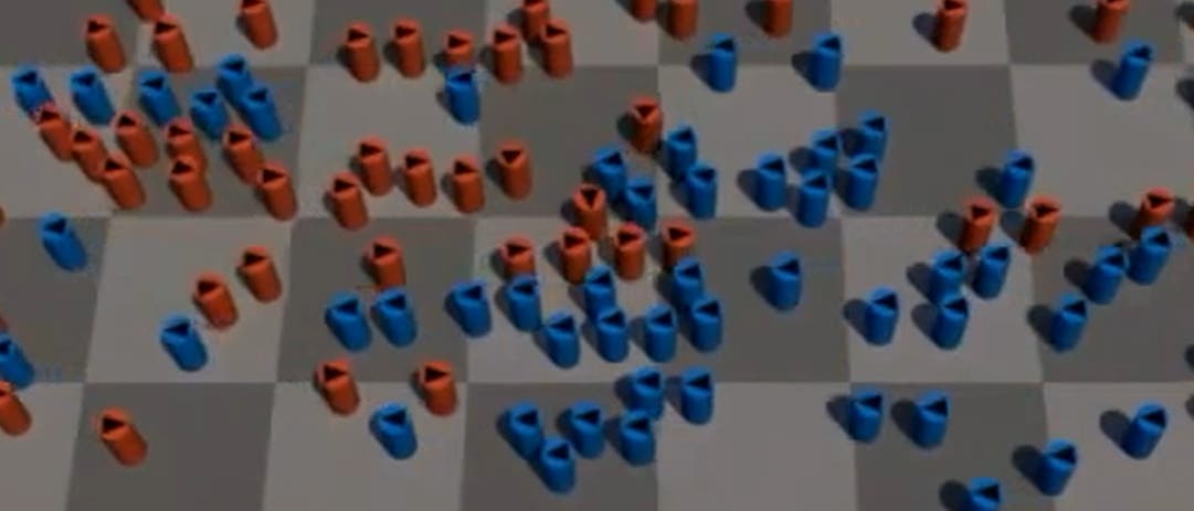 Fußgänger in der Simulation Fußgänger in der Simulation