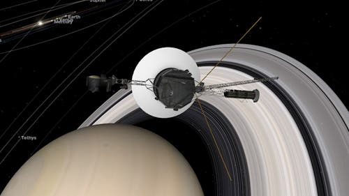 Voyager 1 im NASA-Webtool