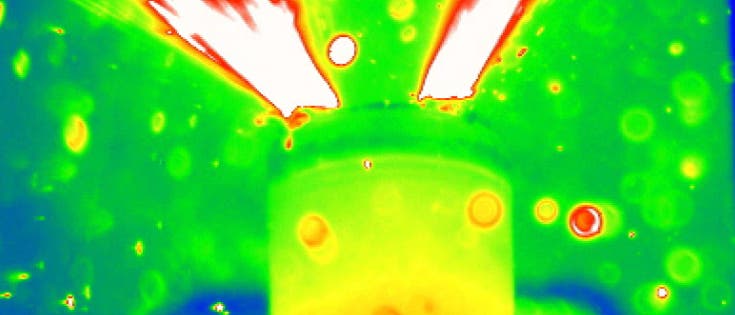 Explodierender Lithium-Akku Explodierender Lithium-Akku