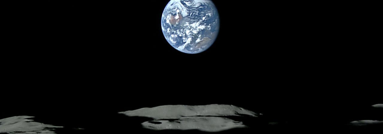 Die Erde vom Mond aus