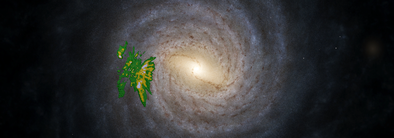 Milchstraßensystem von außen