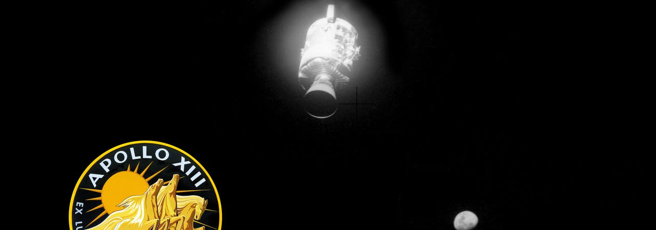 Abtrennung des beschädigten Service Moduls der Apollo 13 Mission