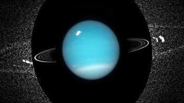 Uranus mit Ringen