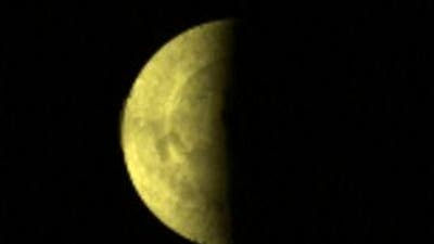 Tag- und Nacht am Südpol der Venus