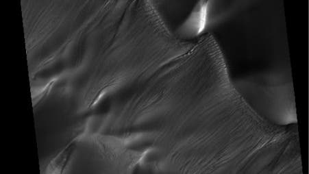Dünen im Russell-Krater
