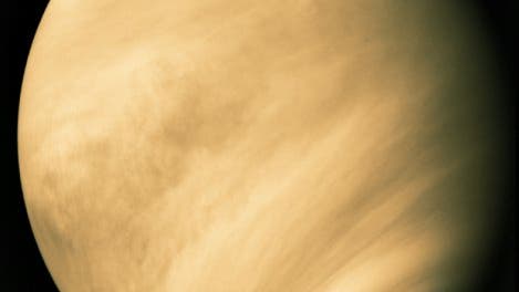 Die Venus in einer Aufnahme von Mariner 10