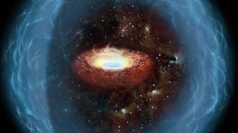 Galaxie mit Schwarzem Loch