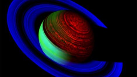 Saturn in Falschfarben