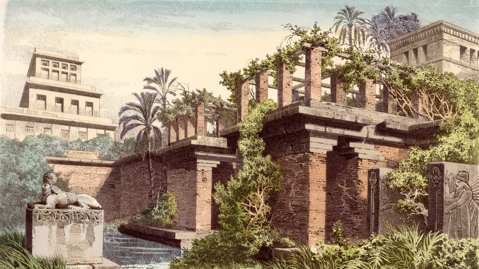 Een korte geschiedenis van de wonderen van de wereld, de hangende tuinen van Babylon
