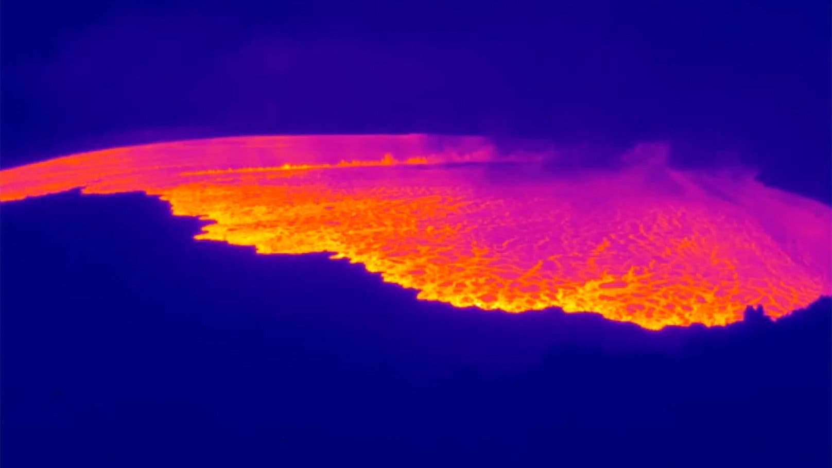 Thermografisches Bild vom Mauna Loa